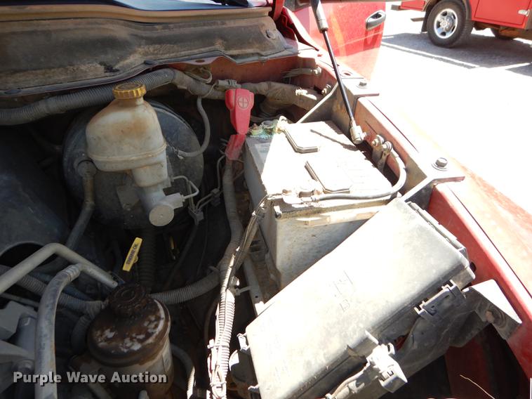 image for item DE1707 2009 Dodge Ram 2500 Quad Cab utility bed pickup truck