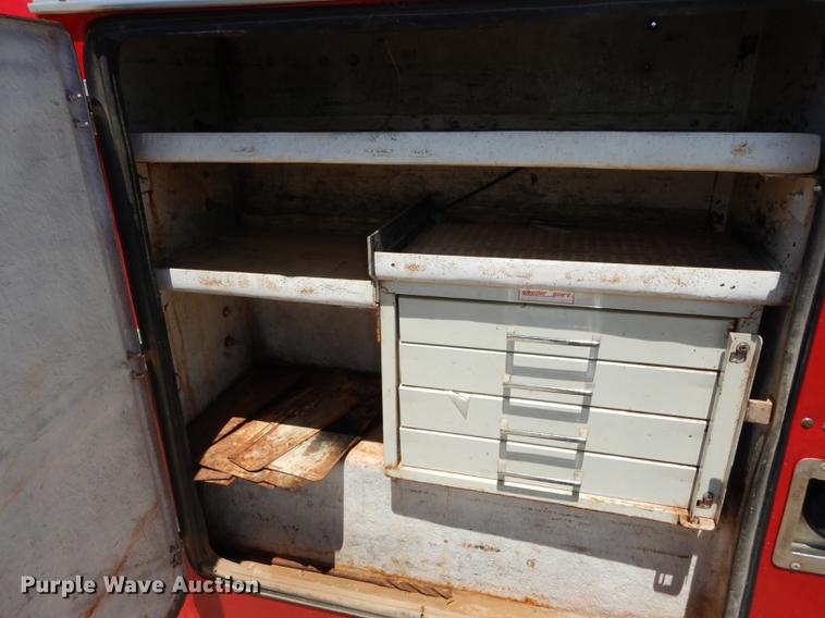 image for item DE1707 2009 Dodge Ram 2500 Quad Cab utility bed pickup truck