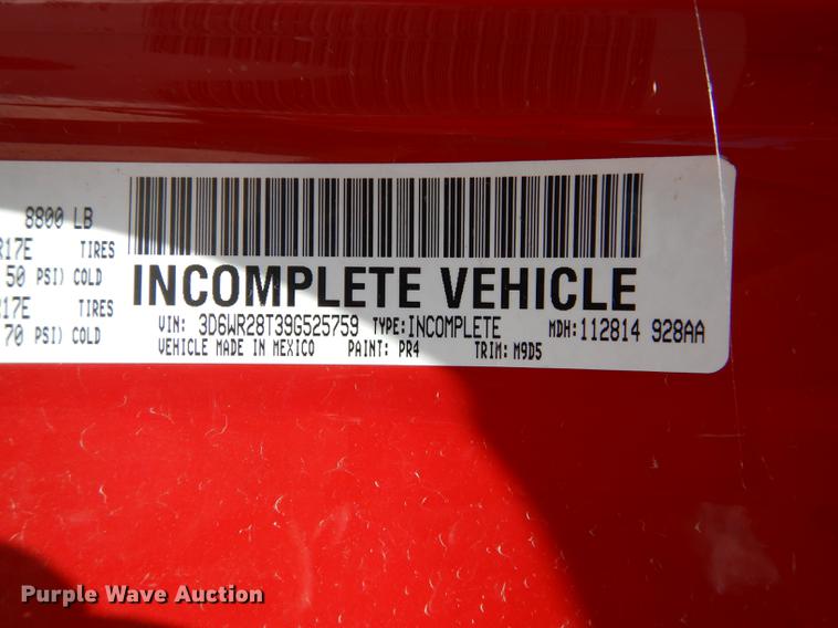 image for item DE1707 2009 Dodge Ram 2500 Quad Cab utility bed pickup truck