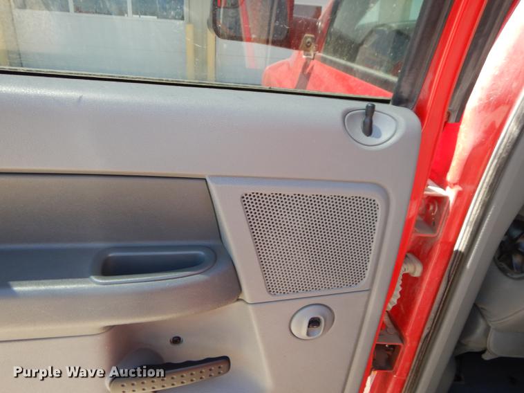 image for item DE1708 2008 Dodge Ram 1500 Quad Cab utility bed pickup truck