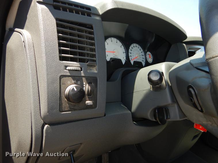 image for item DE1708 2008 Dodge Ram 1500 Quad Cab utility bed pickup truck