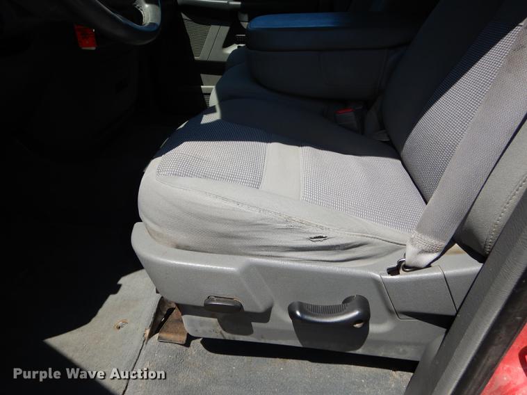 image for item DE1708 2008 Dodge Ram 1500 Quad Cab utility bed pickup truck