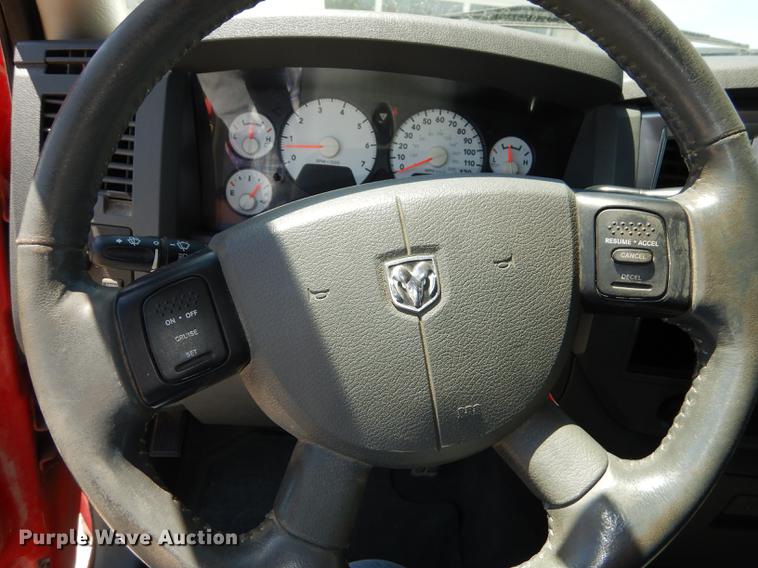 image for item DE1708 2008 Dodge Ram 1500 Quad Cab utility bed pickup truck