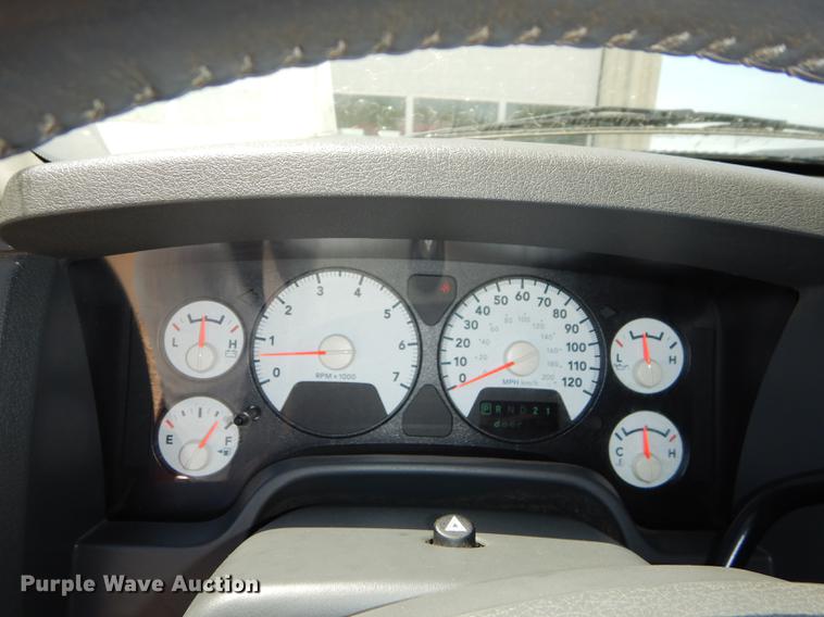 image for item DE1708 2008 Dodge Ram 1500 Quad Cab utility bed pickup truck