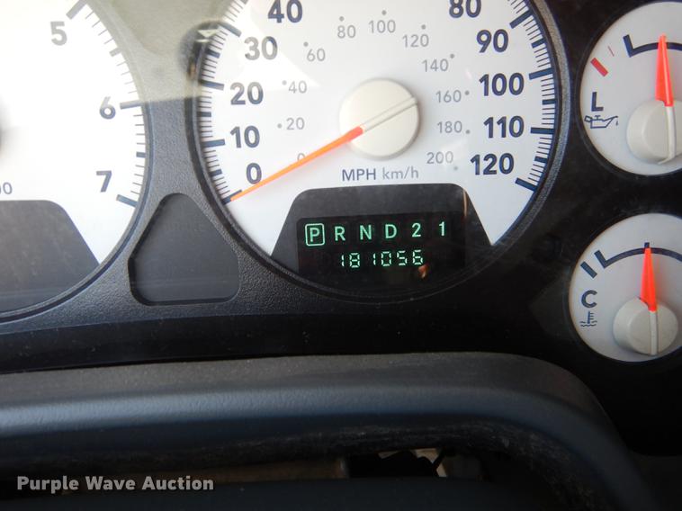 image for item DE1708 2008 Dodge Ram 1500 Quad Cab utility bed pickup truck