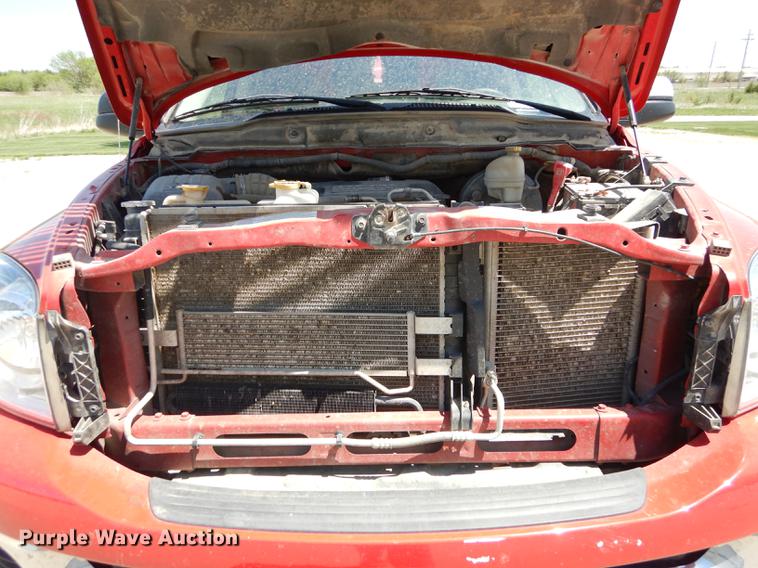 image for item DE1708 2008 Dodge Ram 1500 Quad Cab utility bed pickup truck