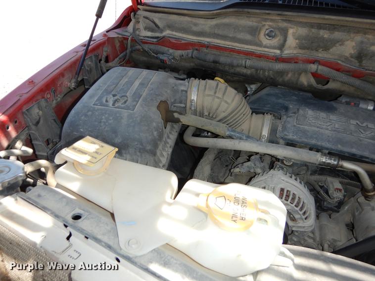 image for item DE1708 2008 Dodge Ram 1500 Quad Cab utility bed pickup truck