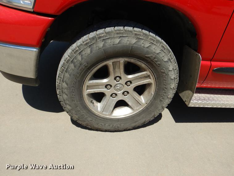 image for item DE1708 2008 Dodge Ram 1500 Quad Cab utility bed pickup truck