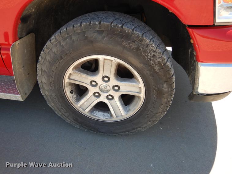 image for item DE1708 2008 Dodge Ram 1500 Quad Cab utility bed pickup truck