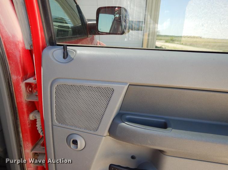 image for item DE1708 2008 Dodge Ram 1500 Quad Cab utility bed pickup truck