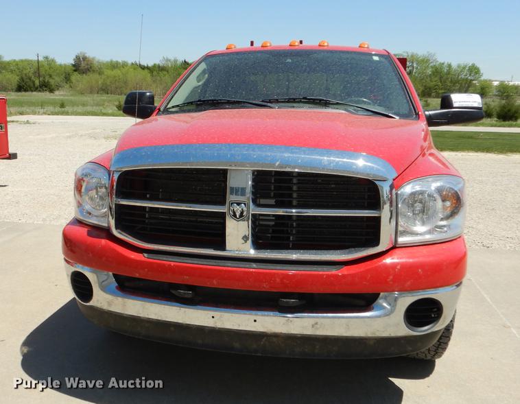 image for item DE1717 2008 Dodge Ram 1500 Quad Cab utility bed pickup truck