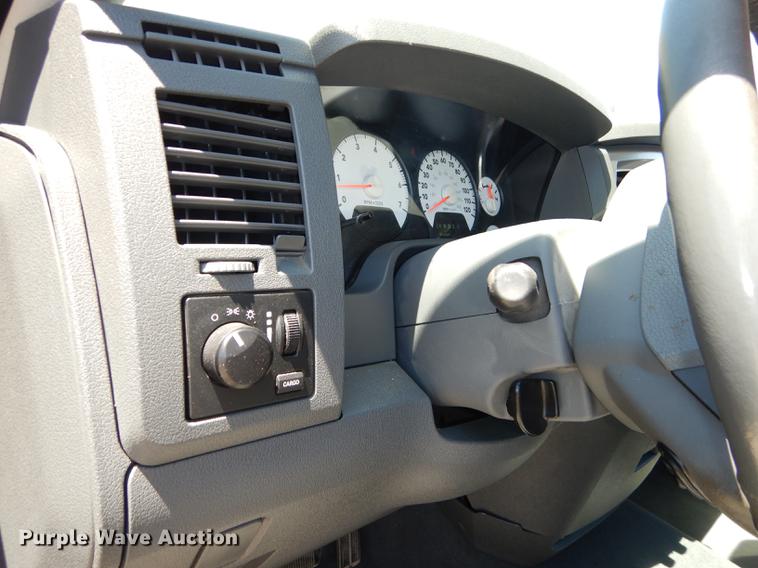 image for item DE1717 2008 Dodge Ram 1500 Quad Cab utility bed pickup truck