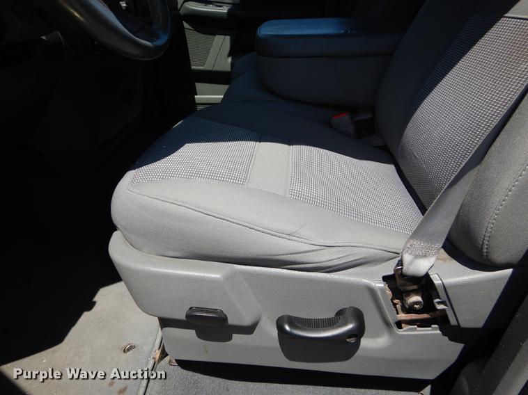 image for item DE1717 2008 Dodge Ram 1500 Quad Cab utility bed pickup truck