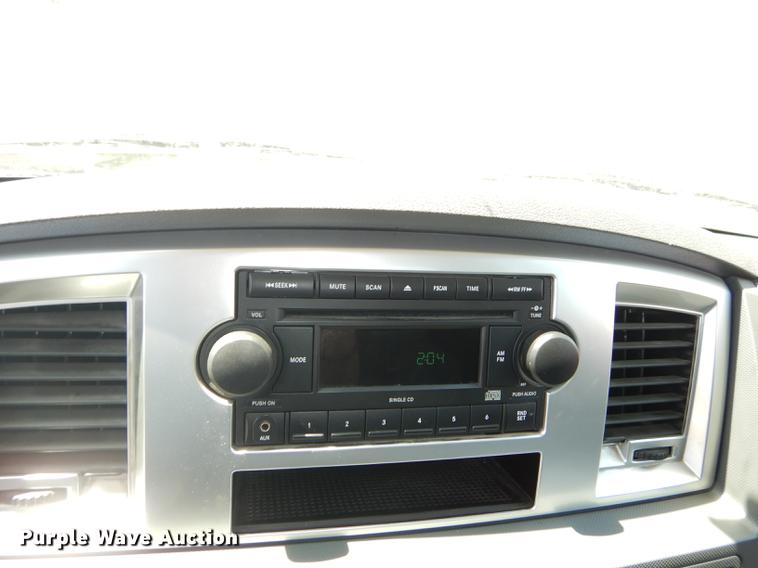 image for item DE1717 2008 Dodge Ram 1500 Quad Cab utility bed pickup truck