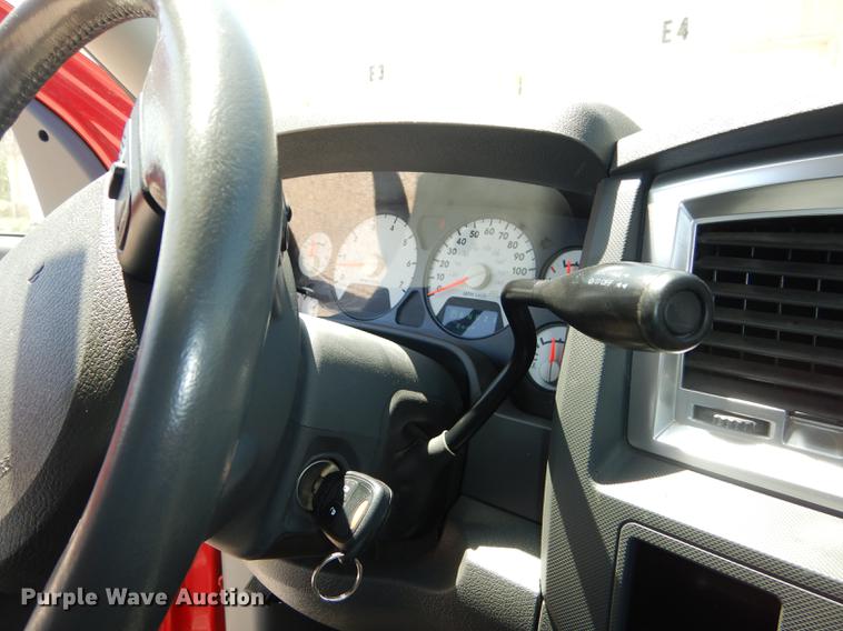 image for item DE1717 2008 Dodge Ram 1500 Quad Cab utility bed pickup truck