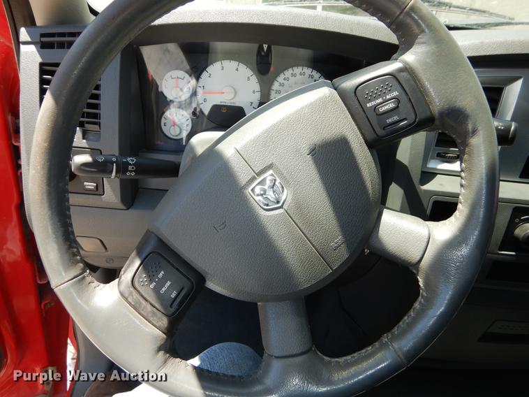 image for item DE1717 2008 Dodge Ram 1500 Quad Cab utility bed pickup truck