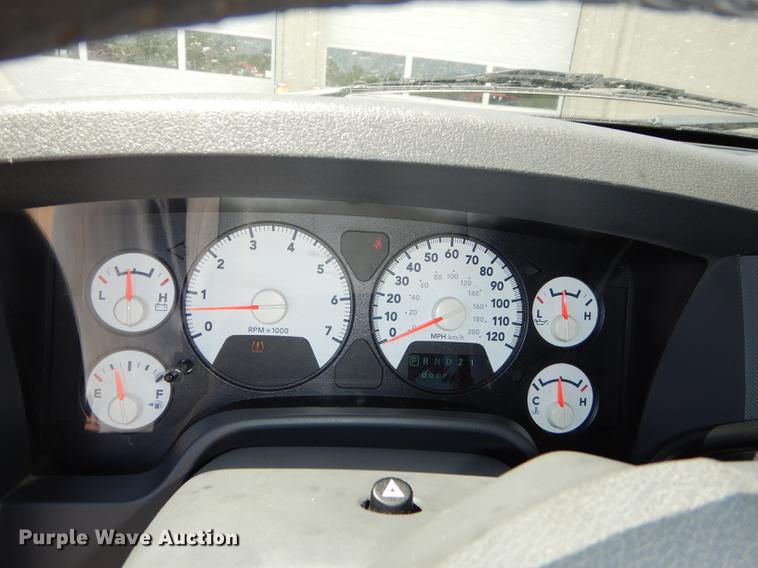 image for item DE1717 2008 Dodge Ram 1500 Quad Cab utility bed pickup truck