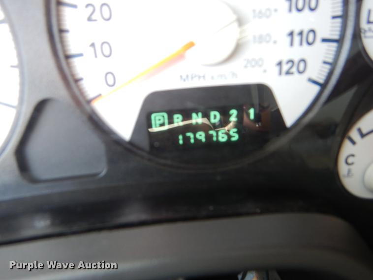 image for item DE1717 2008 Dodge Ram 1500 Quad Cab utility bed pickup truck