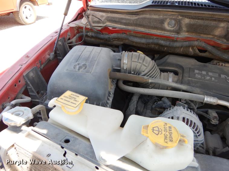 image for item DE1717 2008 Dodge Ram 1500 Quad Cab utility bed pickup truck