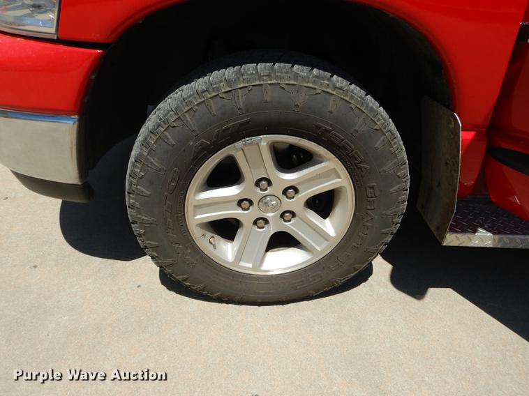 image for item DE1717 2008 Dodge Ram 1500 Quad Cab utility bed pickup truck