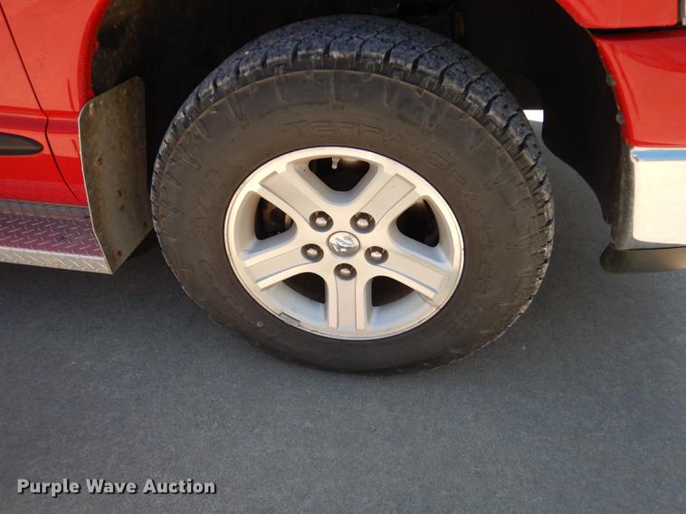 image for item DE1717 2008 Dodge Ram 1500 Quad Cab utility bed pickup truck