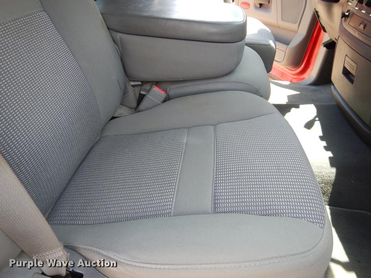 image for item DE1717 2008 Dodge Ram 1500 Quad Cab utility bed pickup truck