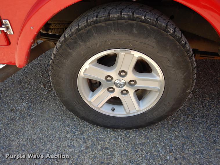 image for item DE1717 2008 Dodge Ram 1500 Quad Cab utility bed pickup truck