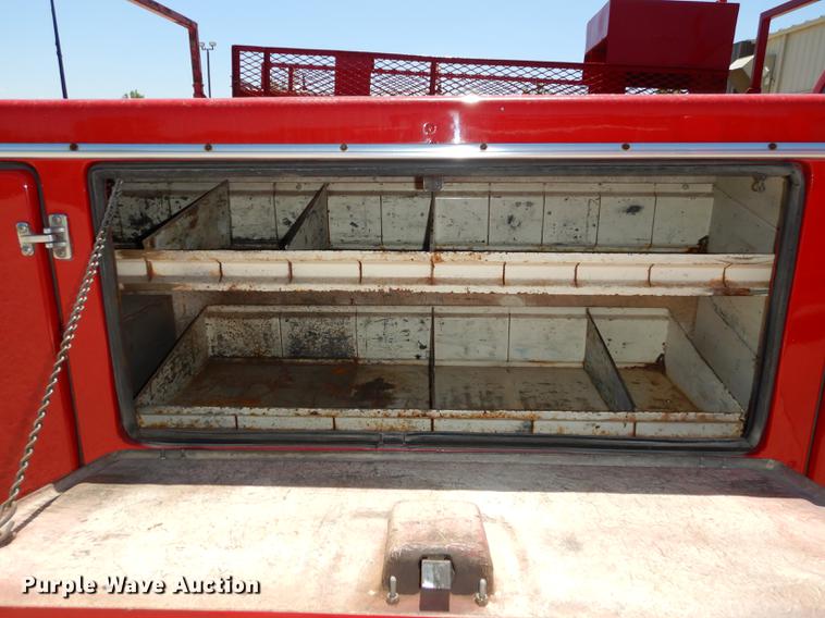 image for item DE1717 2008 Dodge Ram 1500 Quad Cab utility bed pickup truck