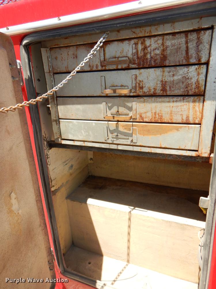 image for item DE1717 2008 Dodge Ram 1500 Quad Cab utility bed pickup truck