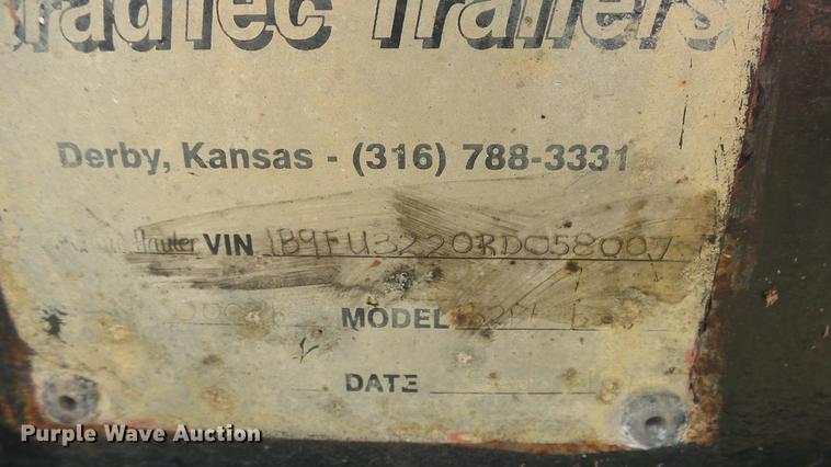 image for item DE2615 1994 Bradtec utility trailer