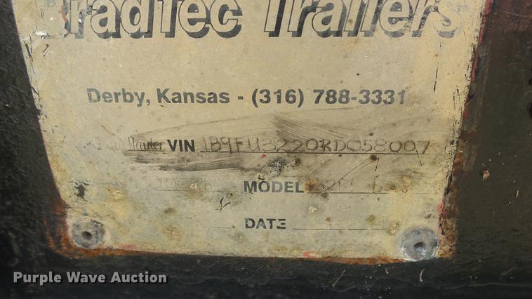 image for item DE2615 1994 Bradtec utility trailer