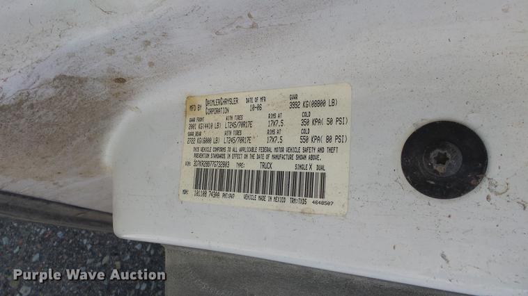 image for item DE2632 2007 Dodge Ram 2500 Quad Cab pickup truck