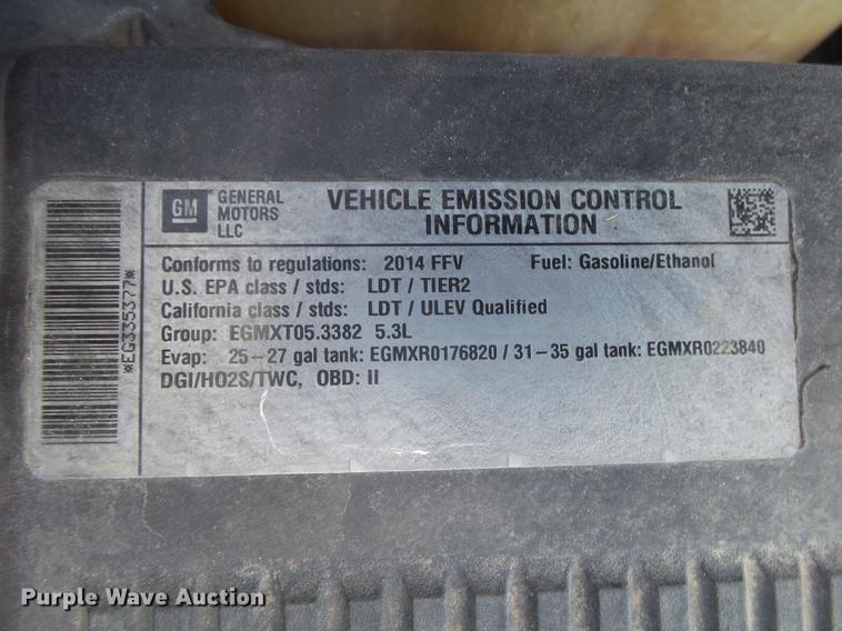 image for item DE3652 2014 GMC Sierra 1500 SLT Crew Cab pickup truck