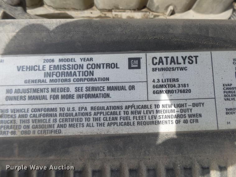 image for item DE3658 2006 Chevrolet Silverado 1500 Ext. Cab pickup truck