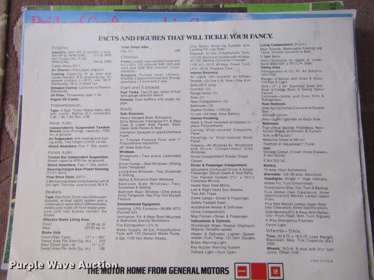 image for item DE6816 1977 GMC Jimmy Coachman Royale 26RB RV