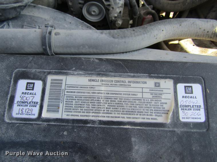 image for item DF3792 2002 Chevrolet Silverado 2500HD pickup truck