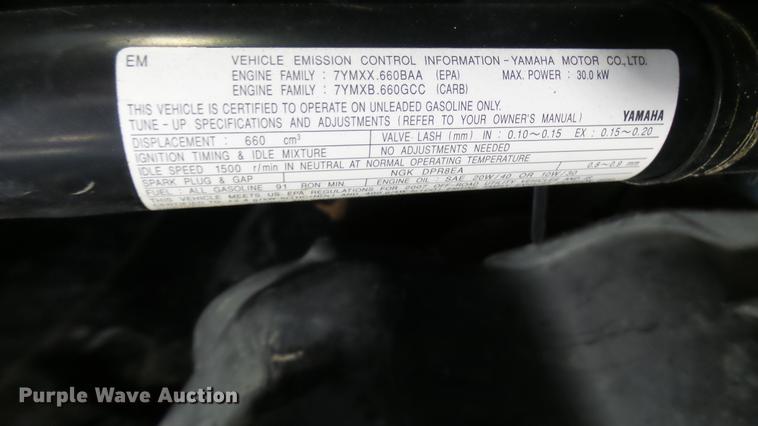 image for item DP9536 2007 Yamaha Rhino 660 utility vehicle