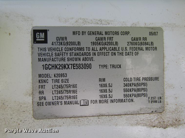 image for item DW9264 2007 Chevrolet Silverado 2500HD Ext. Cab pickup truck