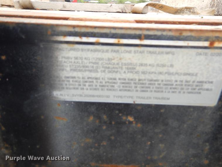 image for item EI9109 2011 Lone Star equipment trailer