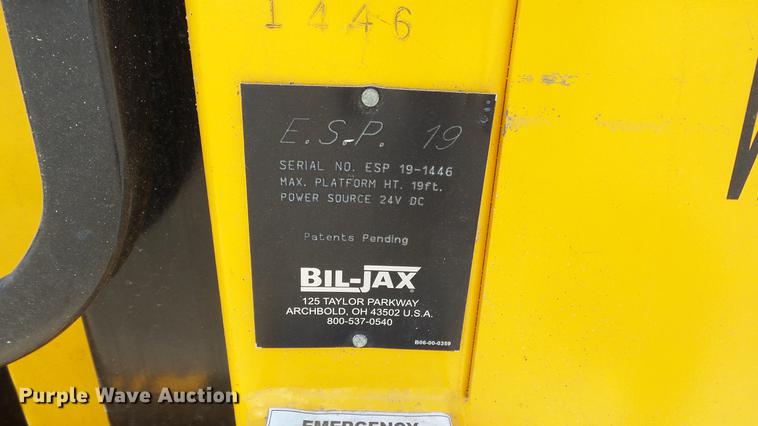 image for item ET9533 Bil-Jax ESP19 man lift