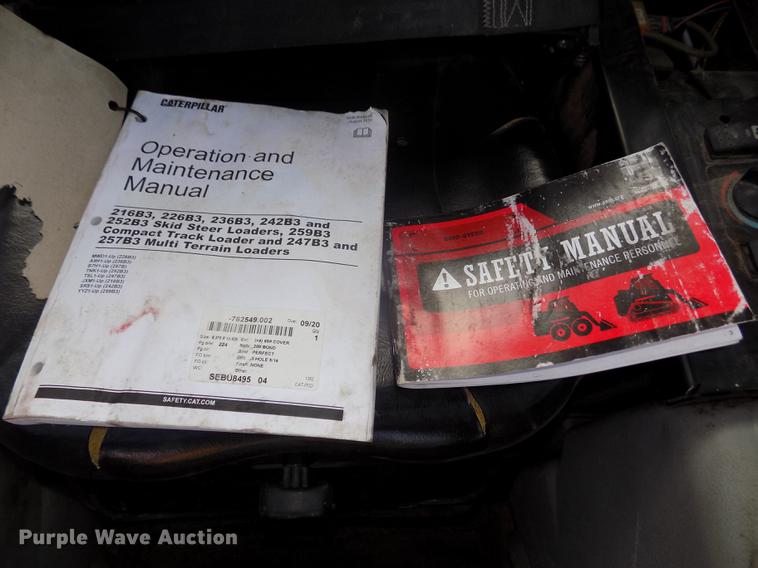 image for item DB8746 2012 Caterpillar 259B3 skid steer