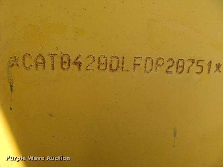 image for item DC2257 2004 Caterpillar 420D backhoe