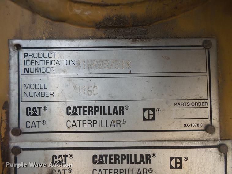 image for item DC4726 1999 Caterpillar 416C backhoe