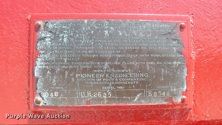 image for item DD7468 Pioneer Engineering 3042 jaw crusher