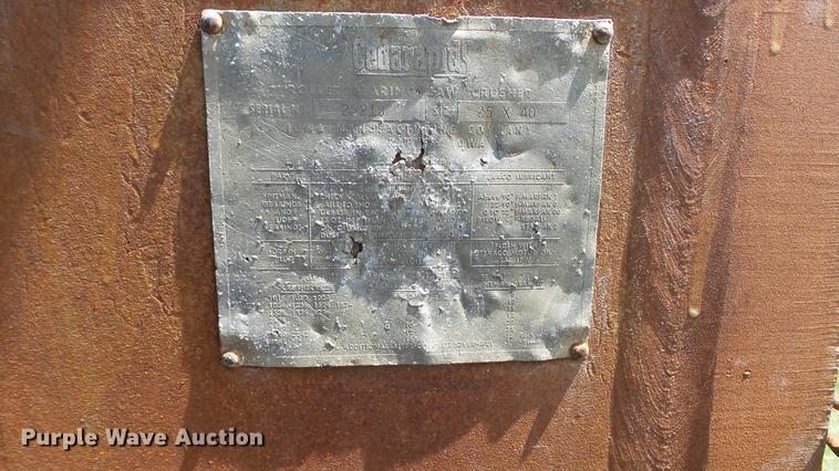 image for item DD7471 Cedarapids 25X40 jaw crusher