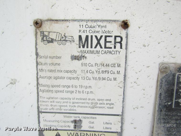 image for item DD8436 1999 Oshkosh S2146 ready mix truck