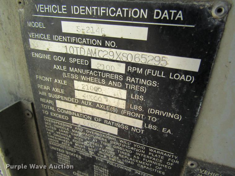 image for item DD8438 1999 Oshkosh S2146 ready mix truck