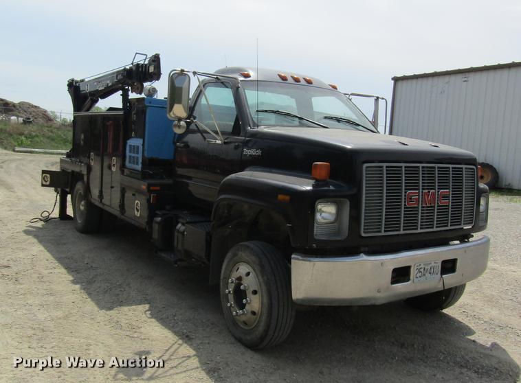 image for item DD8450 1996 GMC TopKick service truck with crane