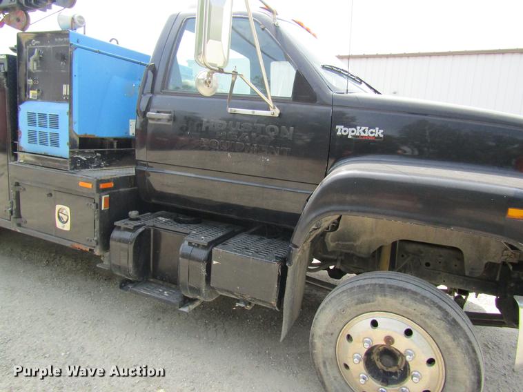 image for item DD8450 1996 GMC TopKick service truck with crane