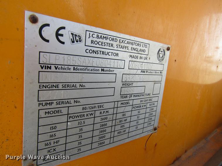 image for item DD8465 1999 JCB 185 skid steer